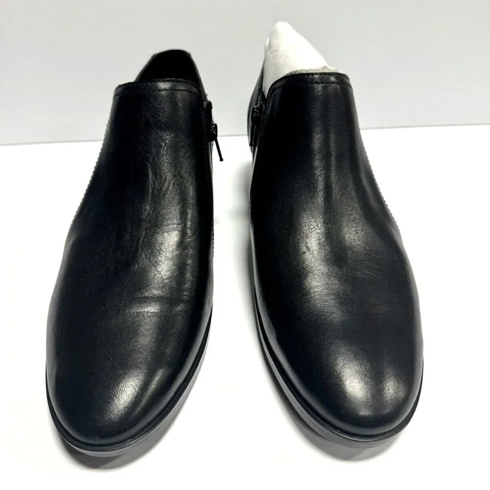 Naturalizer Womens Royal Boot Black Leather Size 9 Wide